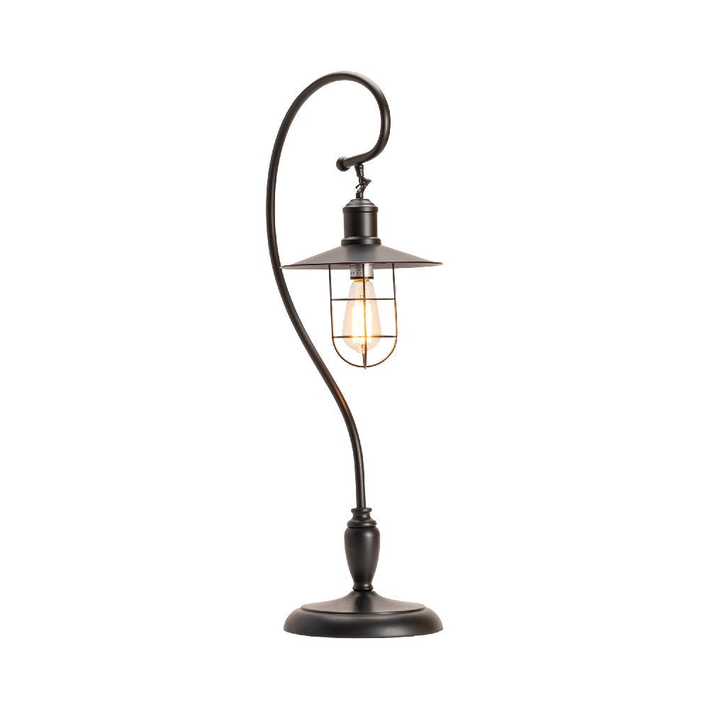 Fera Table Lamp Set of 2 | 35’’ Lantern Curved Black Metal Stand CCL-CVAER676