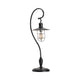 Fera Table Lamp Set of 2 | 35" Lantern Curved Black Metal Stand