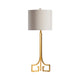 Zoa Table Lamp | Beige Linen Shade | 34’’ Greek Inspired Gold Metal