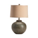 Griz 2pc Table Lamp Set | 26" | Tan Brown Shade | Bronze Ceramic Base