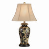 Winy 2pc Accent Table Lamp Set | 29" | Tan Brown Shade | Black Ceramic