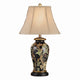 Winy 2pc Accent Table Lamp Set | 29" | Tan Brown Shade | Black Ceramic