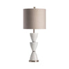 Mori 2pc Accent Table Lamp Set | 37" | Contemporary Glazed White Ceramic