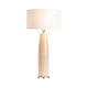 Bary 2pc Table Lamp Set | 36’’ | Pull Chains | White Shade | Beige Ceramic CCL-CVAP2050