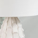 Risa Accent Table Lamp | 34’’ | White Drum Shade | Scalloped Ceramic CCL-CVAP2051
