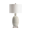 Fela Accent Table Lamp | 31" | White Drum Shade | Bottled Ceramic