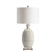 Fela Accent Table Lamp | 31" | White Drum Shade | Bottled Ceramic