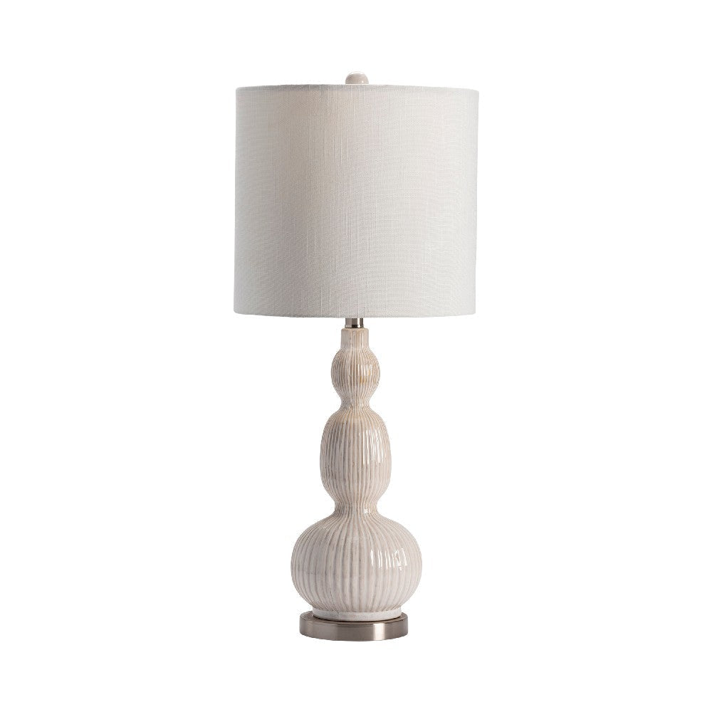 Soly 2pc Accent Table Lamp Set | 31" | White | Textured Ceramic