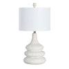 Accent Table Lamp | Ceramic Sculptural Turned Tiered Body | 27"