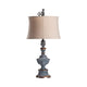 Accent Table Lamp Set of 2 | Weathervane Accent | Cream Bell Linen Shade