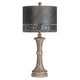 Classic Accent Table Lamp Set of 2 | Weathered Brown Turned Base | Metal Shade | 33"