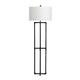 Preco Floor Lamp | Riveted Bronze Metal Folded Corners | Drum Shade