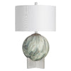 Sally Table Lamp | Geometric Spherical Multi-Color Ceramic Base | Drum Shade