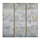 3pc Wall Art | Handcrafted Abstract Design on Canvas | Gray | Beige 20x60