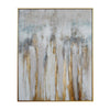 Hex Wall Art | Handcrafted Abstract Painting on Canvas | Gold & Blue 58x72