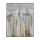 Hex Wall Art | Handcrafted Abstract Painting on Canvas | Gold & Blue 58x72