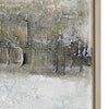 Hand Painted Wall Art | Abstract Canyon on Canvas | White & Brown | 49x61