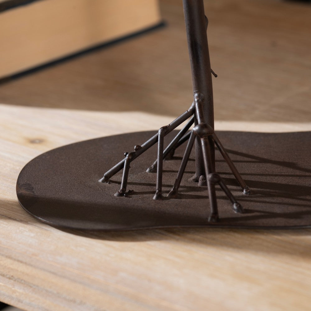 Crestview Wind Blown Decorative Tree Sculpture Set of 2 | Bronze & Brown Metal CCL-CVDDP952