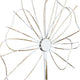 4pc Hanging Artwork | Framed Botanical Gold & White Metal | 15x15 Square