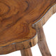Kew Side End Table | 22’’ Live Edge Top | Brown Bayur Wood CCL-CVFDR1002