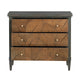 Crestview 3 Drawers Chest Oversize Nightstand| Gray Green CCL-CVFDR1005