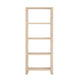 Crestview Fery 4 Tier Etagere Bookcase | 32’’ Raffia Woven Shelves | Tan CCL-CVFDR1009