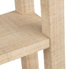Crestview Fery 4 Tier Etagere Bookcase | 32’’ Raffia Woven Shelves | Tan CCL-CVFDR1009