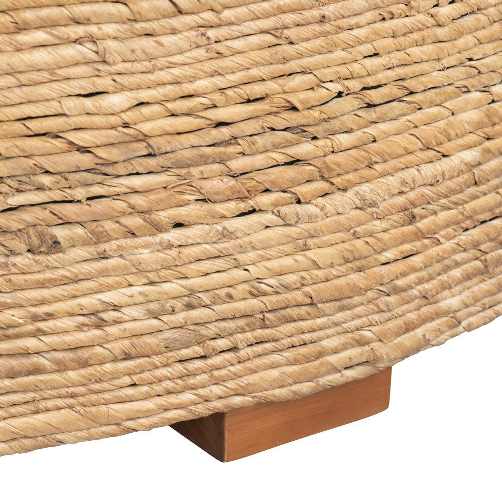 Crestview Rez Coffee Table | 38’’ Round Top | Light Tan Rope Woven CCL-CVFDR1020