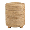 Rez Side End Table | 20" Woven Banana Rope Silhouette | Tan Brown