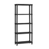 Jery 4 Shelf Etagere | 76" | Bookcase Display | Beaded Legs | Black