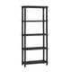 Jery 4 Shelf Etagere | 76" | Bookcase Display | Beaded Legs | Black