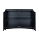 Crestview Lacy Sideboard Cabinet | 2 Gold Capiz Shell Accent Doors | Black CCL-CVFDR1026