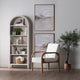 Crestview Sein Etagere Bookcase | 5 Shelves | 30" White Arch Frame