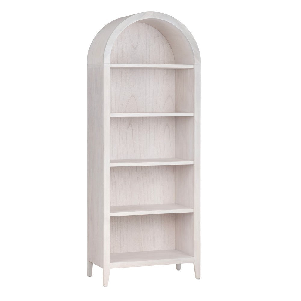 Crestview Sein Etagere Bookcase | 5 Shelves | 30’’ White Arch Frame CCL-CVFDR1027