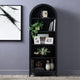 Crestview Sein Etagere Bookcase | 5 Shelves | 30" Black Arch Frame