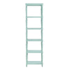 Evie 5 Shelf Etagere Bookcase Display |71’’ | Turquoise Blue CCL-CVFDR1029