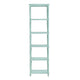 Evie 5 Shelf Etagere Bookcase Display |71’’ | Turquoise Blue CCL-CVFDR1029