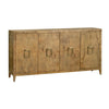 Crestview Miny Sideboard Cabinet | 4 Door | Gold Handles | 72’’ Brown CCL-CVFDR1034