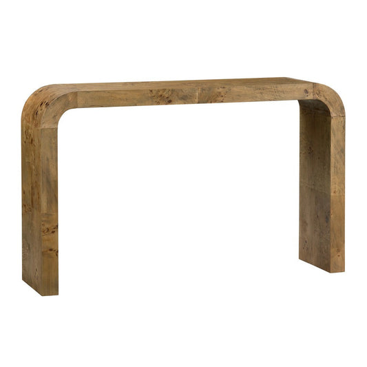 Crestview Miny Sofa Console Table | Waterfall Design | 53" Brown