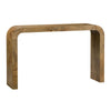 Crestview Miny Sofa Console Table | Waterfall Design | 53" Brown