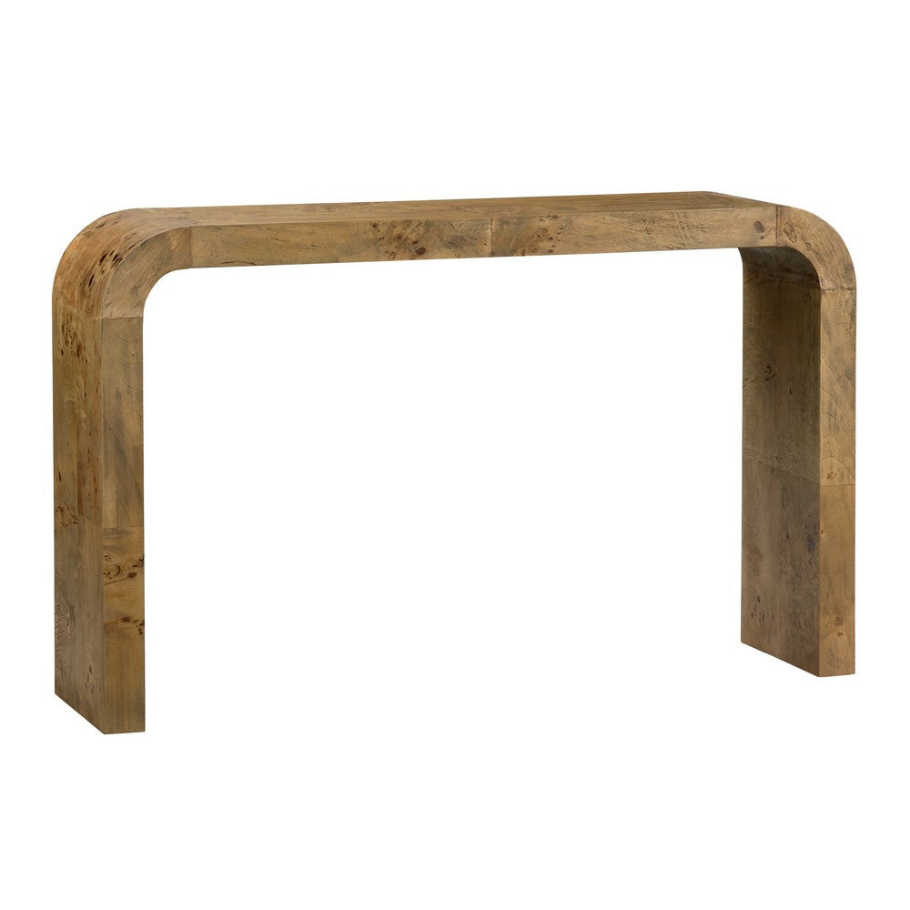 Crestview Miny Sofa Console Table | Waterfall Design | 53" Brown