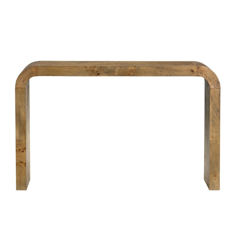 Crestview Miny Sofa Console Table | Waterfall Design | 53’’ Brown CCL-CVFDR1035