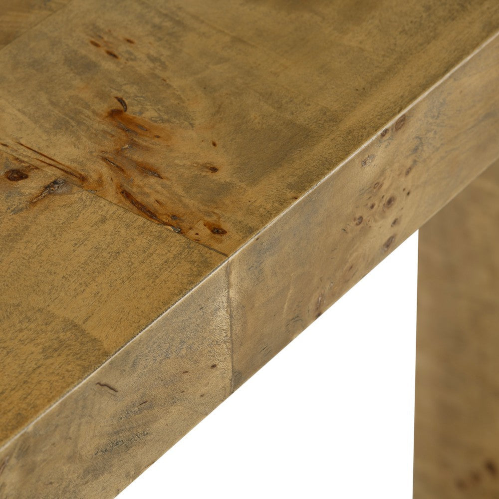 Crestview Miny Sofa Console Table | Waterfall Design | 53’’ Brown CCL-CVFDR1035