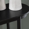 Crestview Pex Sofa Console Table | 64’’ Round Edges w Shelf | Black CCL-CVFDR1039