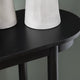 Crestview Pex Sofa Console Table | 64’’ Round Edges w Shelf | Black CCL-CVFDR1039