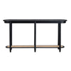 Crestview Pex Sofa Console Table | 64’’ Round Edges w Shelf | Black CCL-CVFDR1039