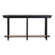 Crestview Pex Sofa Console Table | 64’’ Round Edges w Shelf | Black CCL-CVFDR1039