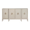 Crestview Lesi Media Sideboard Cabinet | 4 Doors | 76’’ Beige CCL-CVFDR1041