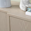 Crestview Lesi Media Sideboard Cabinet | 4 Doors | 76’’ Beige CCL-CVFDR1041