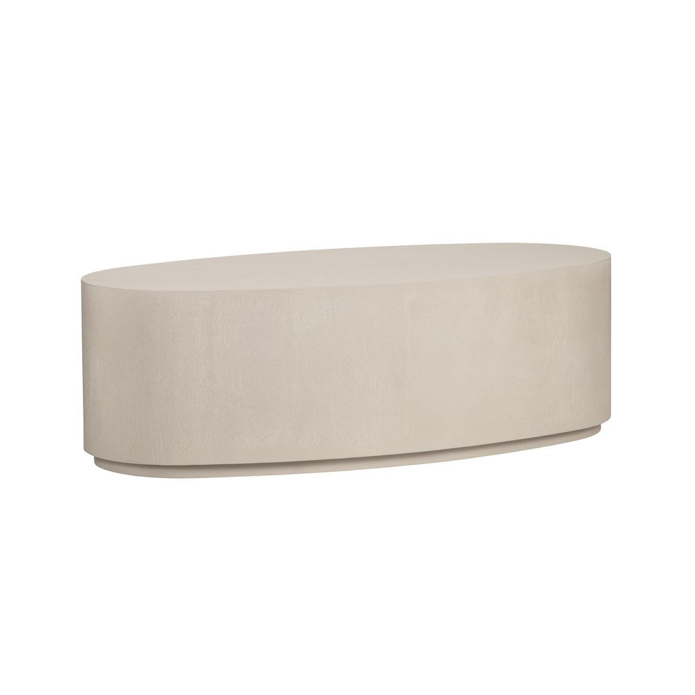 Crestview Lesi Cocktail Table | 57’’ Oblong Top Platform Base | Beige CCL-CVFDR1042